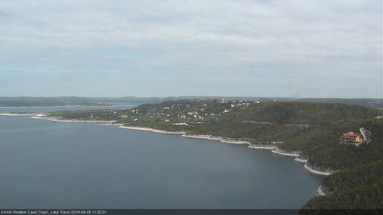 Lake Travis webcam, April 5, 2018 10:25 AM CT
