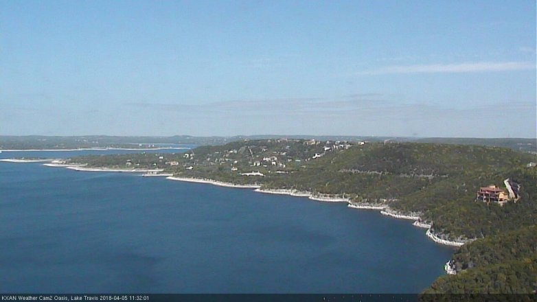 Lake Travis webcam, April 5, 2018 10:55 AM CT