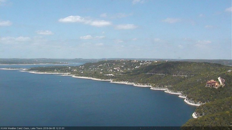 Lake Travis webcam, April 5, 2018 12:00 PM CT