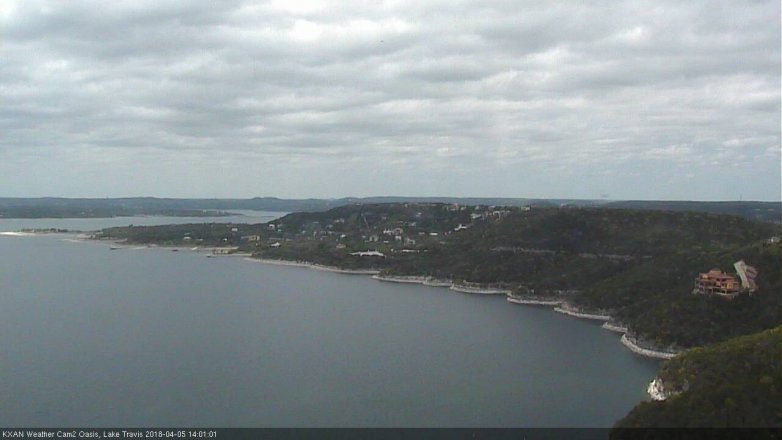 Lake Travis webcam, April 5, 2018 1:05 PM CT