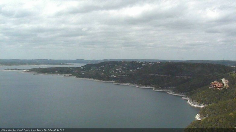 Lake Travis webcam, April 5, 2018 2:00 PM CT