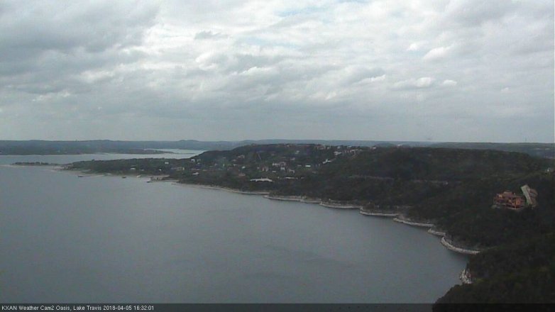 Lake Travis webcam, April 5, 2018 4:00 PM CT