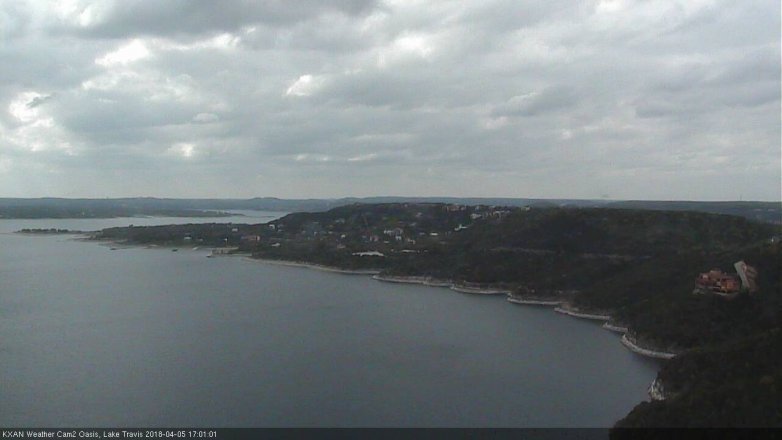 Lake Travis webcam, April 5, 2018 4:20 PM CT