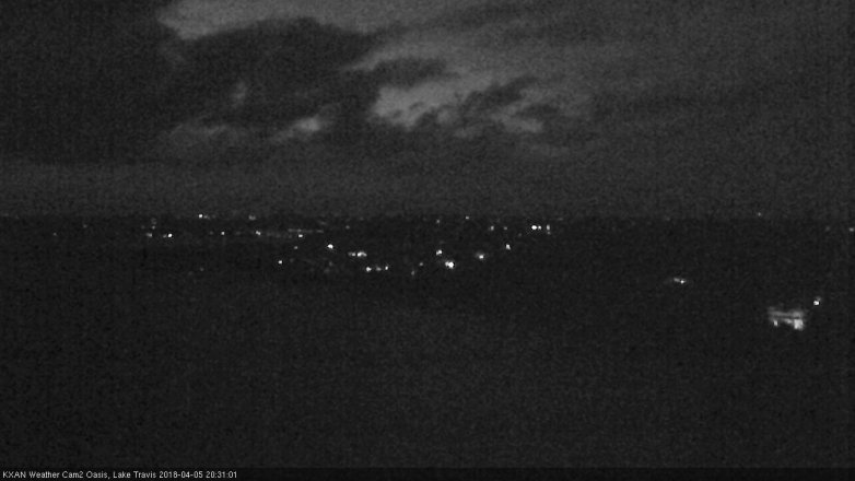 Lake Travis webcam, April 5, 2018 7:45 PM CT