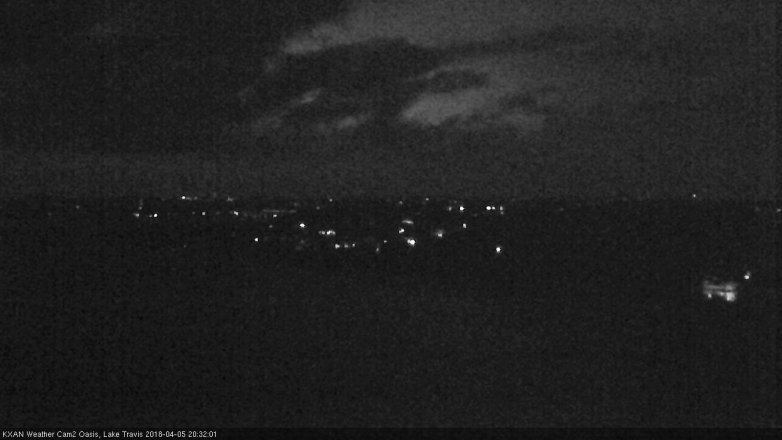 Lake Travis webcam, April 5, 2018 8:00 PM CT