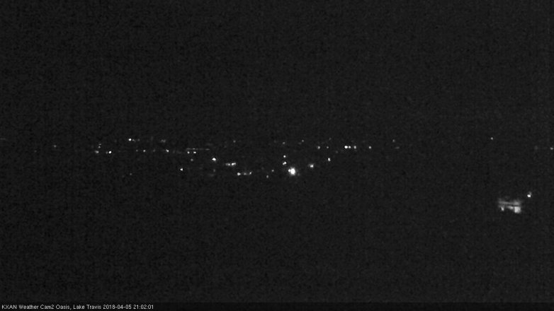 Lake Travis webcam, April 5, 2018 8:05 PM CT