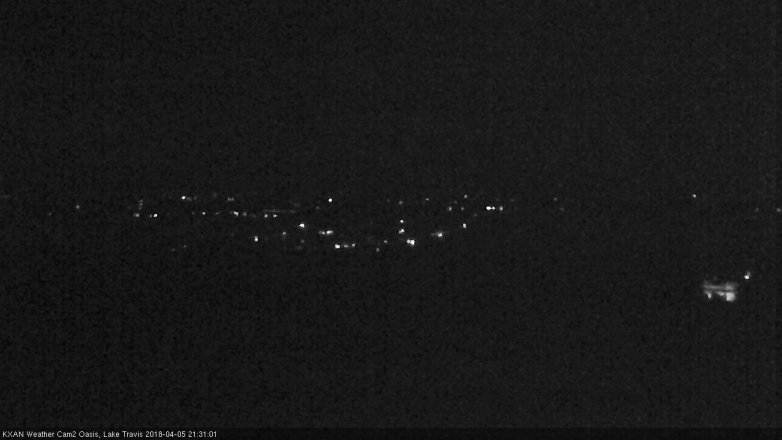Lake Travis webcam, April 5, 2018 8:35 PM CT