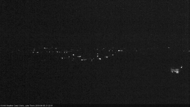 Lake Travis webcam, April 5, 2018 8:50 PM CT