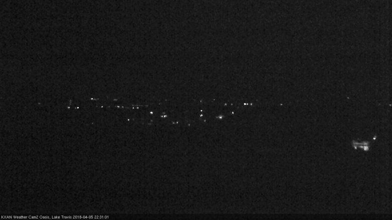 Lake Travis webcam, April 5, 2018 9:55 PM CT