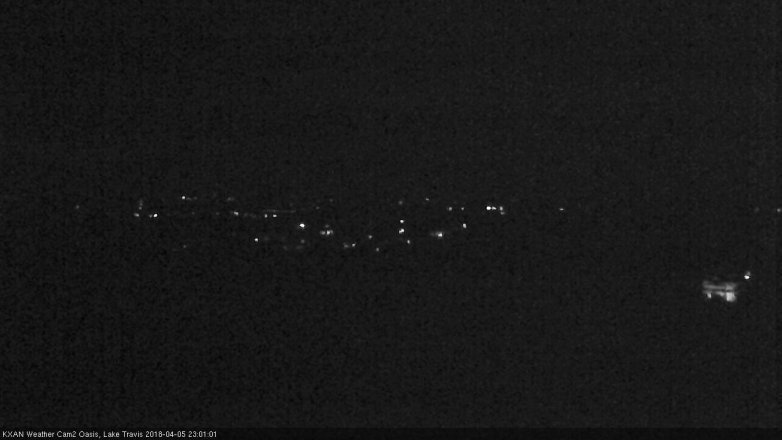 Lake Travis webcam, April 5, 2018 10:05 PM CT