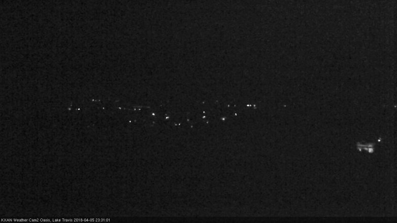 Lake Travis webcam, April 5, 2018 10:40 PM CT