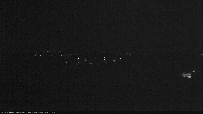 Lake Travis webcam, April 5, 2018 11:25 PM CT