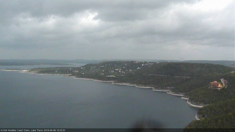 Lake Travis webcam, April 6, 2018 9:55 AM CT