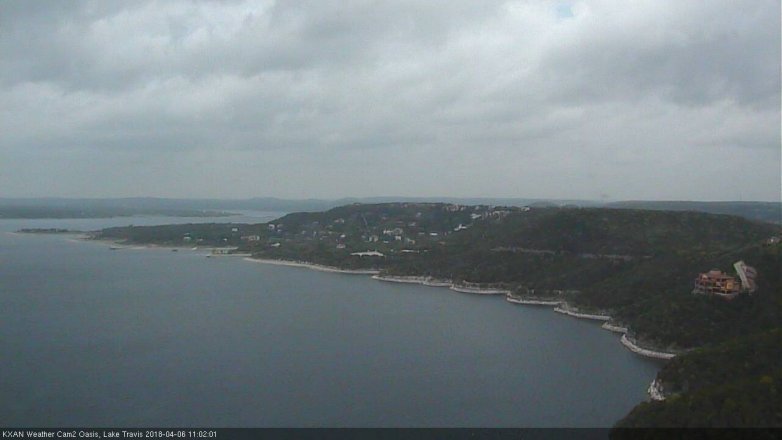 Lake Travis webcam, April 6, 2018 10:05 AM CT
