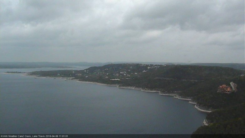 Lake Travis webcam, April 6, 2018 10:25 AM CT