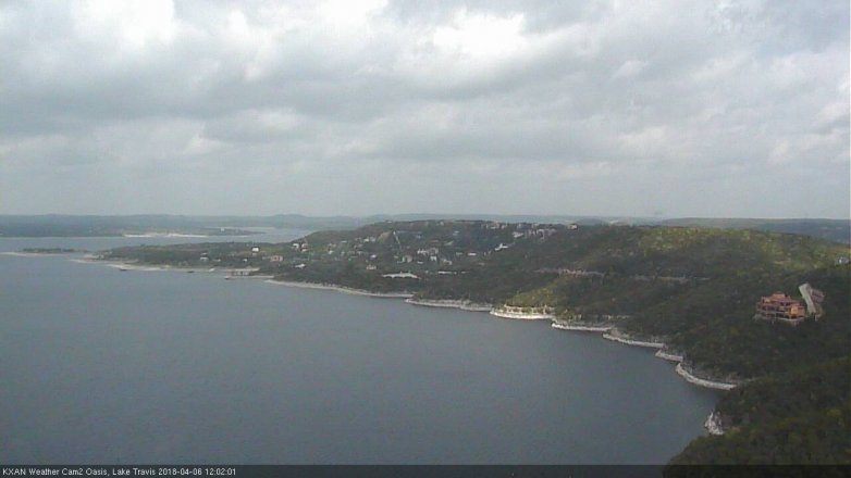 Lake Travis webcam, April 6, 2018 11:05 AM CT