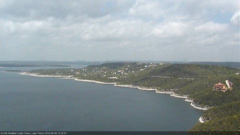 Lake Travis webcam, April 6, 2018 11:40 AM CT