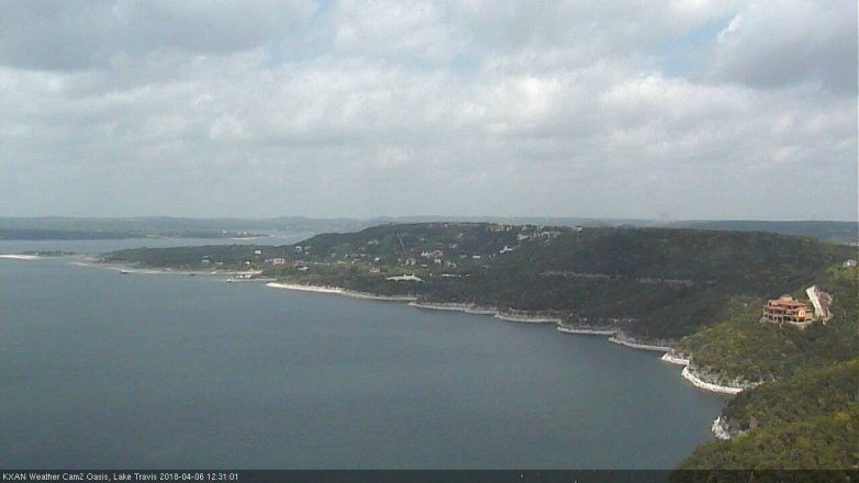 Lake Travis webcam, April 6, 2018 11:50 AM CT