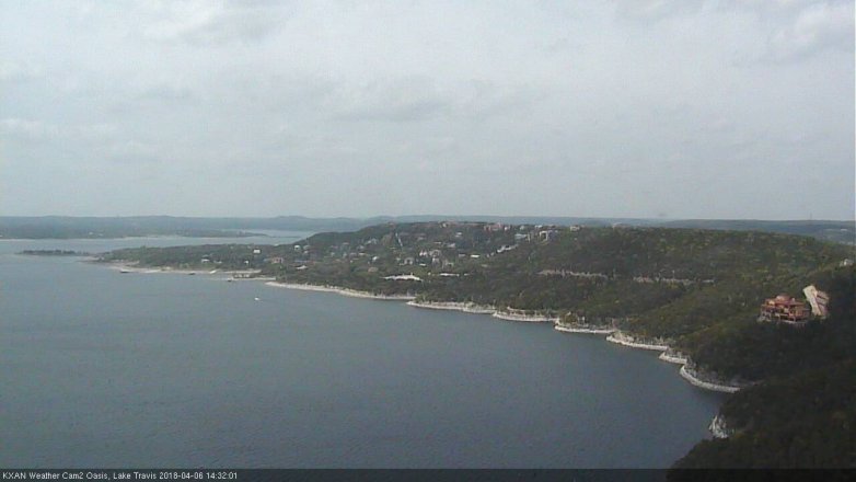Lake Travis webcam, April 6, 2018 2:00 PM CT