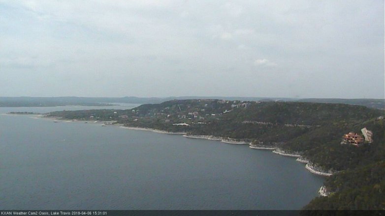 Lake Travis webcam, April 6, 2018 3:00 PM CT