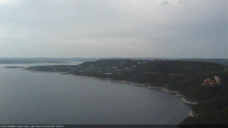 Lake Travis webcam, April 6, 2018 5:30 PM CT