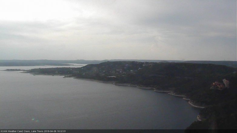 Lake Travis webcam, April 6, 2018 6:00 PM CT