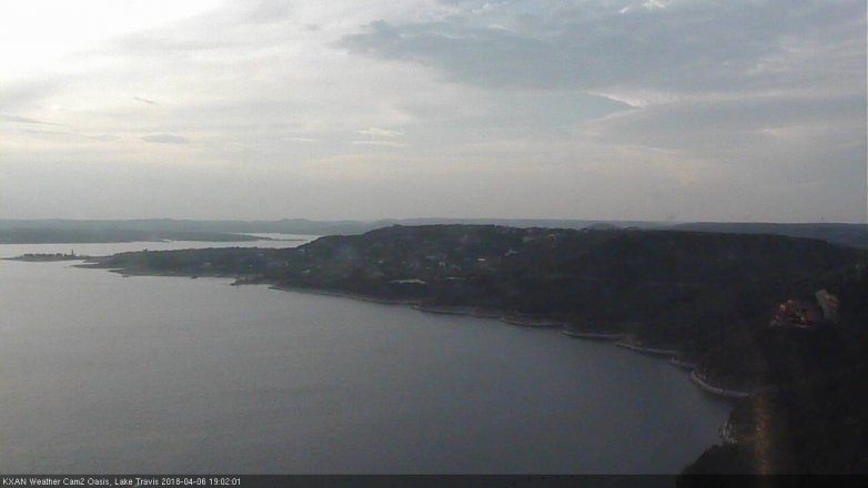 Lake Travis webcam, April 6, 2018 6:10 PM CT