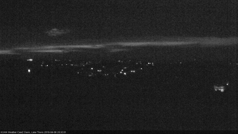 Lake Travis webcam, April 6, 2018 7:35 PM CT