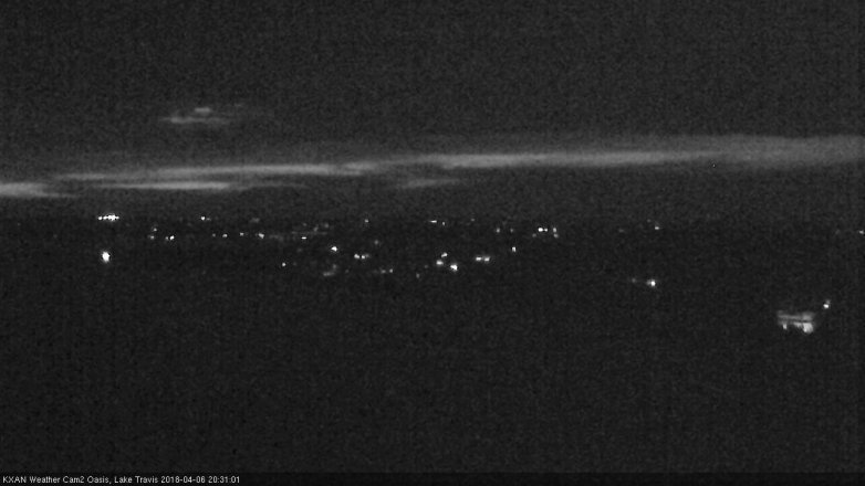 Lake Travis webcam, April 6, 2018 7:45 PM CT