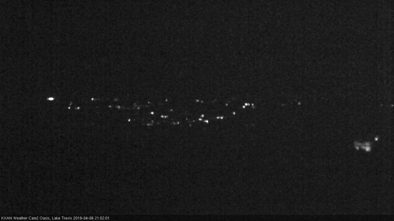 Lake Travis webcam, April 6, 2018 8:10 PM CT