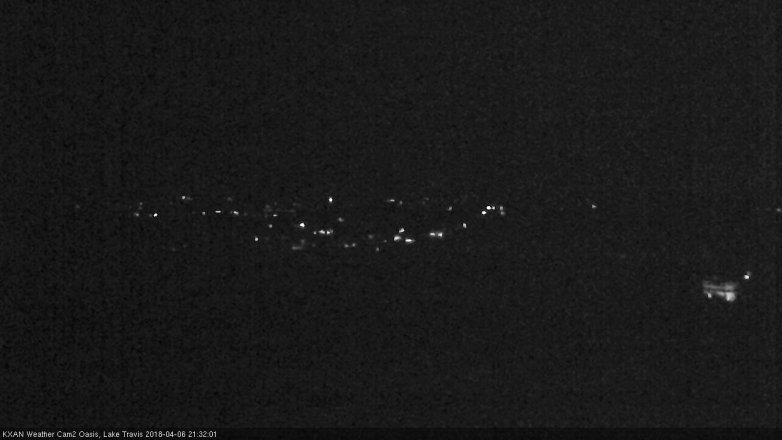 Lake Travis webcam, April 6, 2018 9:00 PM CT