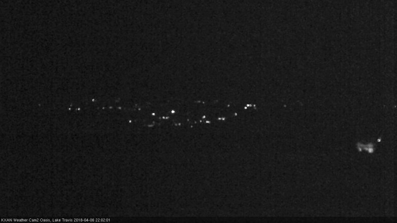 Lake Travis webcam, April 6, 2018 9:05 PM CT