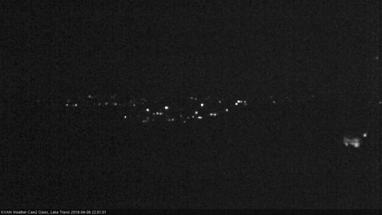 Lake Travis webcam, April 6, 2018 9:20 PM CT