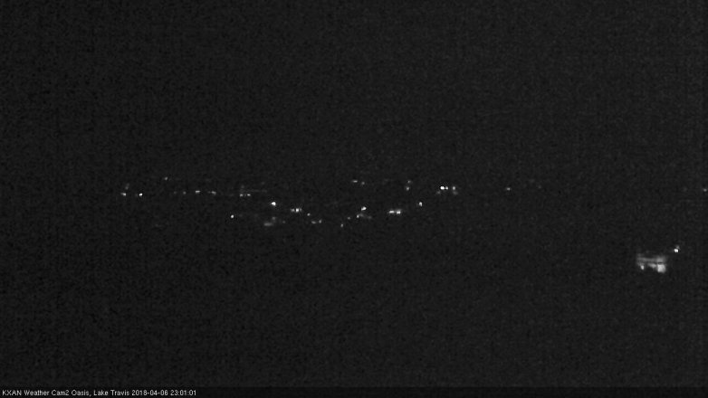 Lake Travis webcam, April 6, 2018 10:05 PM CT