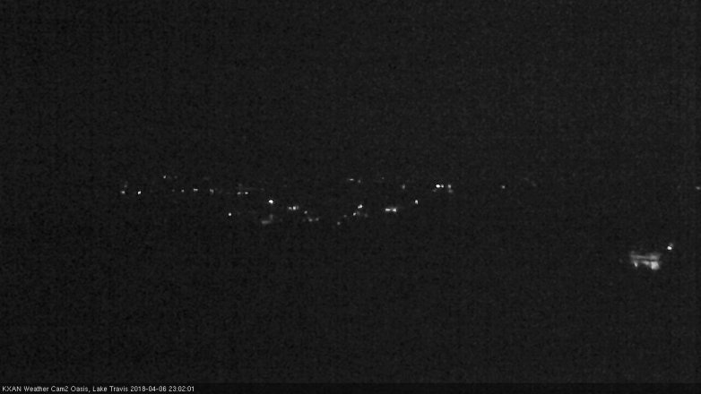 Lake Travis webcam, April 6, 2018 10:25 PM CT