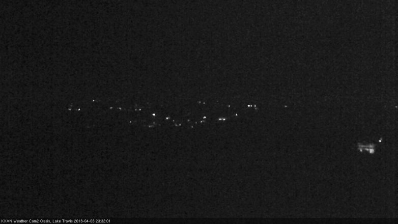 Lake Travis webcam, April 6, 2018 10:40 PM CT