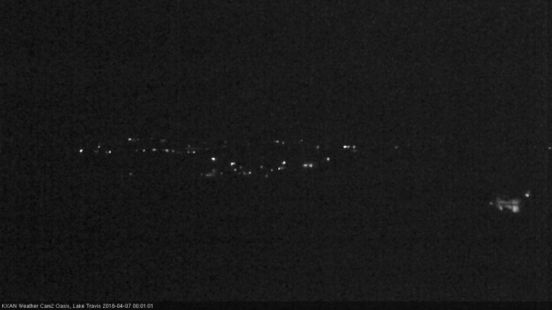 Lake Travis webcam, April 6, 2018 11:15 PM CT