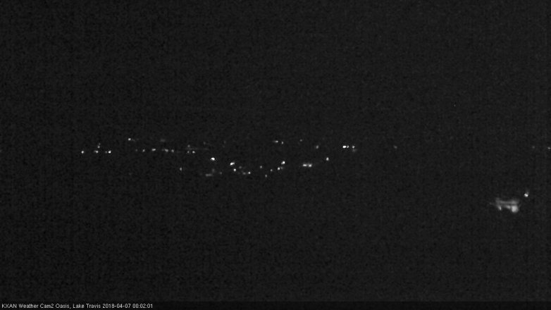 Lake Travis webcam, April 6, 2018 11:30 PM CT