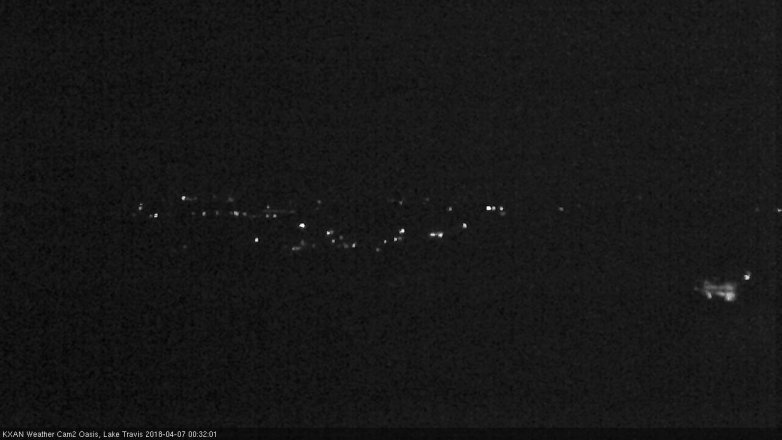 Lake Travis webcam, April 6, 2018 11:55 PM CT