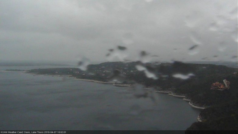 Lake Travis webcam, April 7, 2018 9:10 AM CT