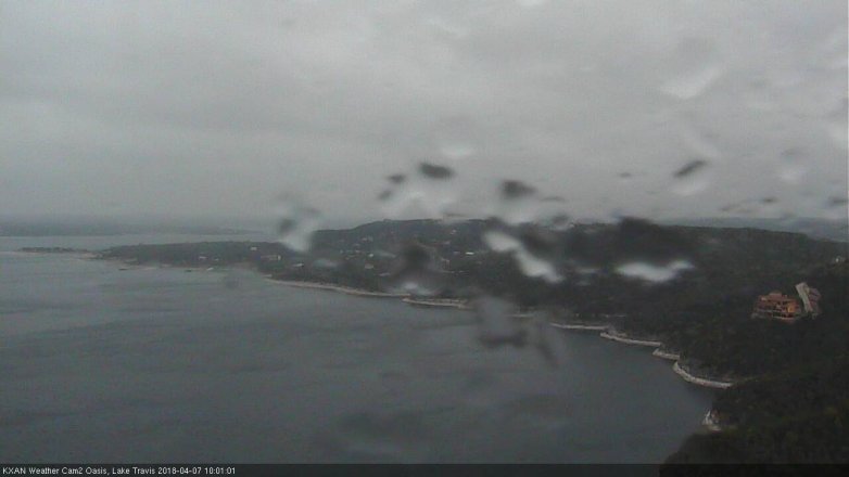 Lake Travis webcam, April 7, 2018 9:30 AM CT