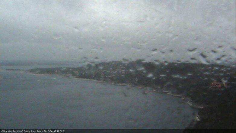 Lake Travis webcam, April 7, 2018 9:45 AM CT