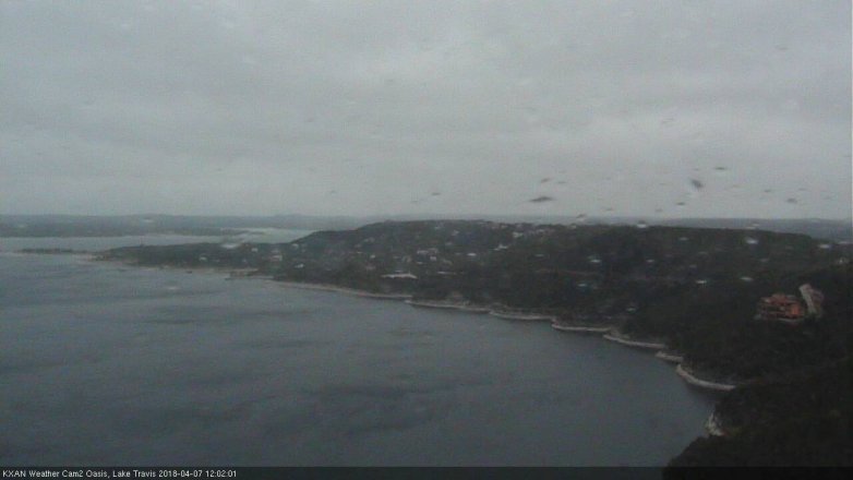 Lake Travis webcam, April 7, 2018 11:30 AM CT