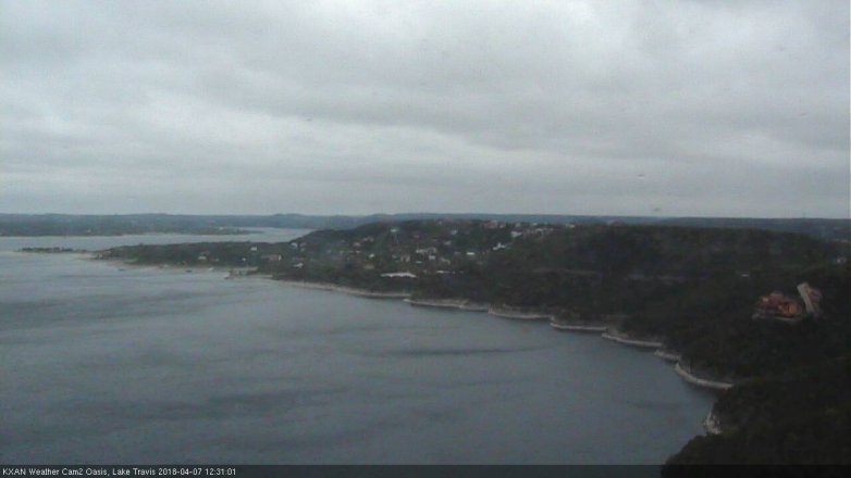 Lake Travis webcam, April 7, 2018 11:35 AM CT