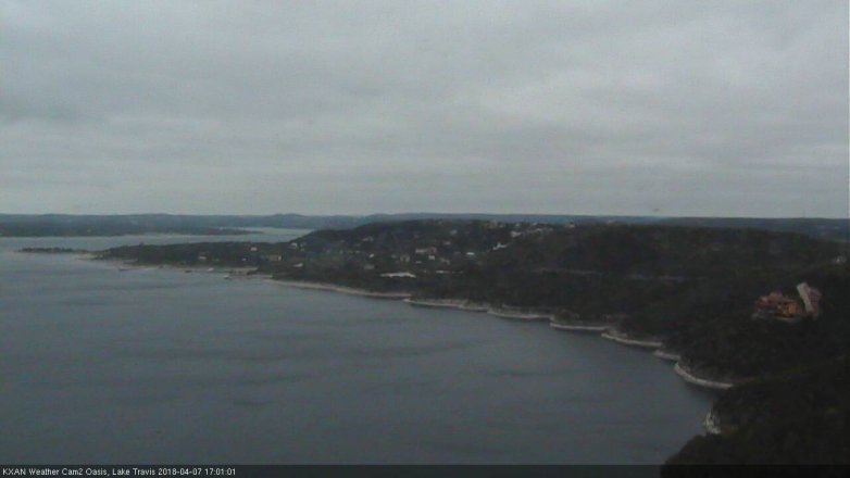 Lake Travis webcam, April 7, 2018 4:30 PM CT