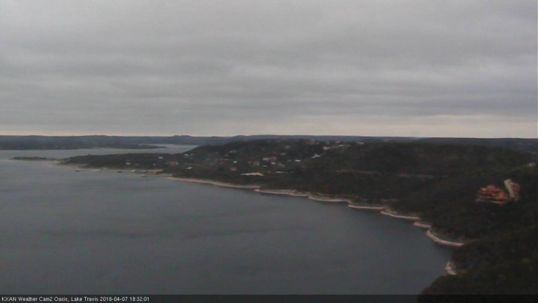 Lake Travis webcam, April 7, 2018 6:00 PM CT