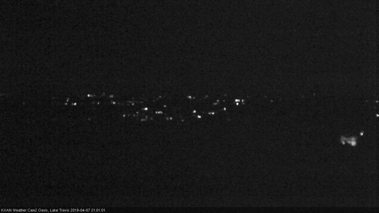 Lake Travis webcam, April 7, 2018 8:30 PM CT