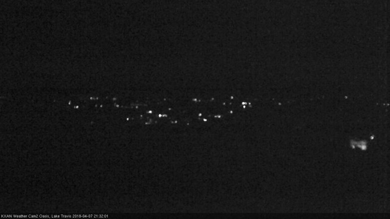 Lake Travis webcam, April 7, 2018 8:55 PM CT