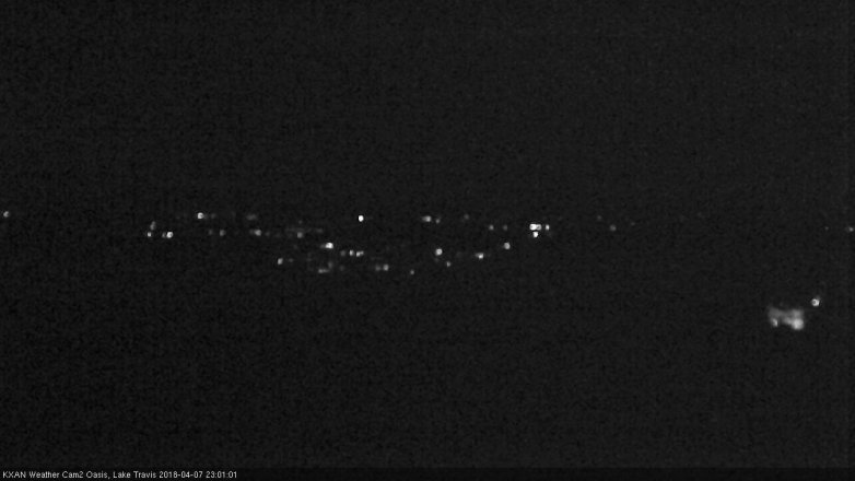 Lake Travis webcam, April 7, 2018 10:25 PM CT