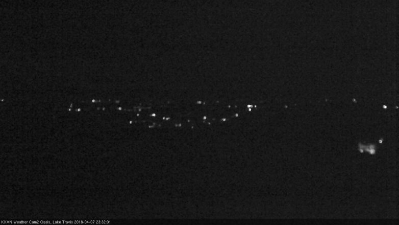 Lake Travis webcam, April 7, 2018 10:35 PM CT